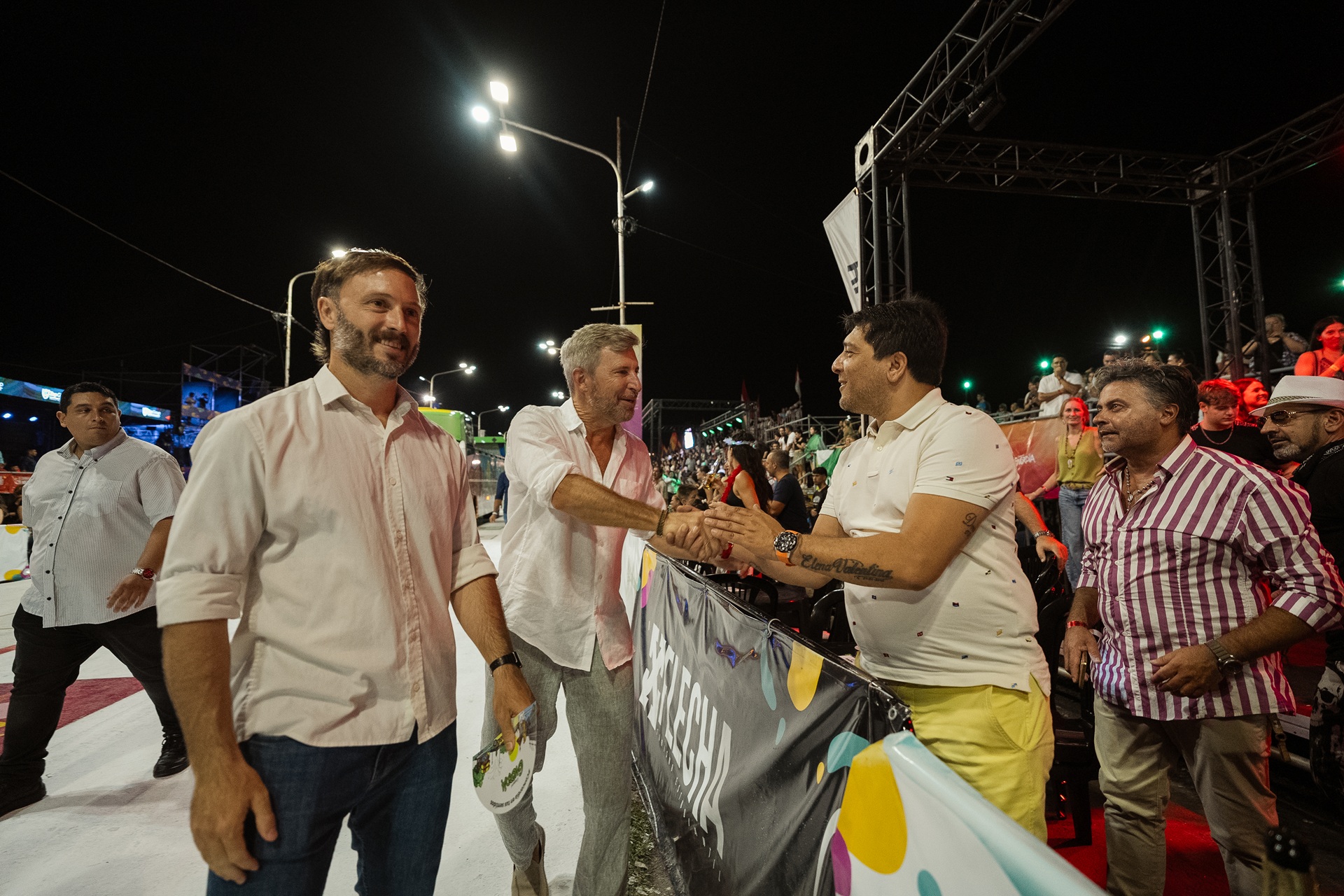 Frigerio acompañó a Azcué en el carnaval de Concordia