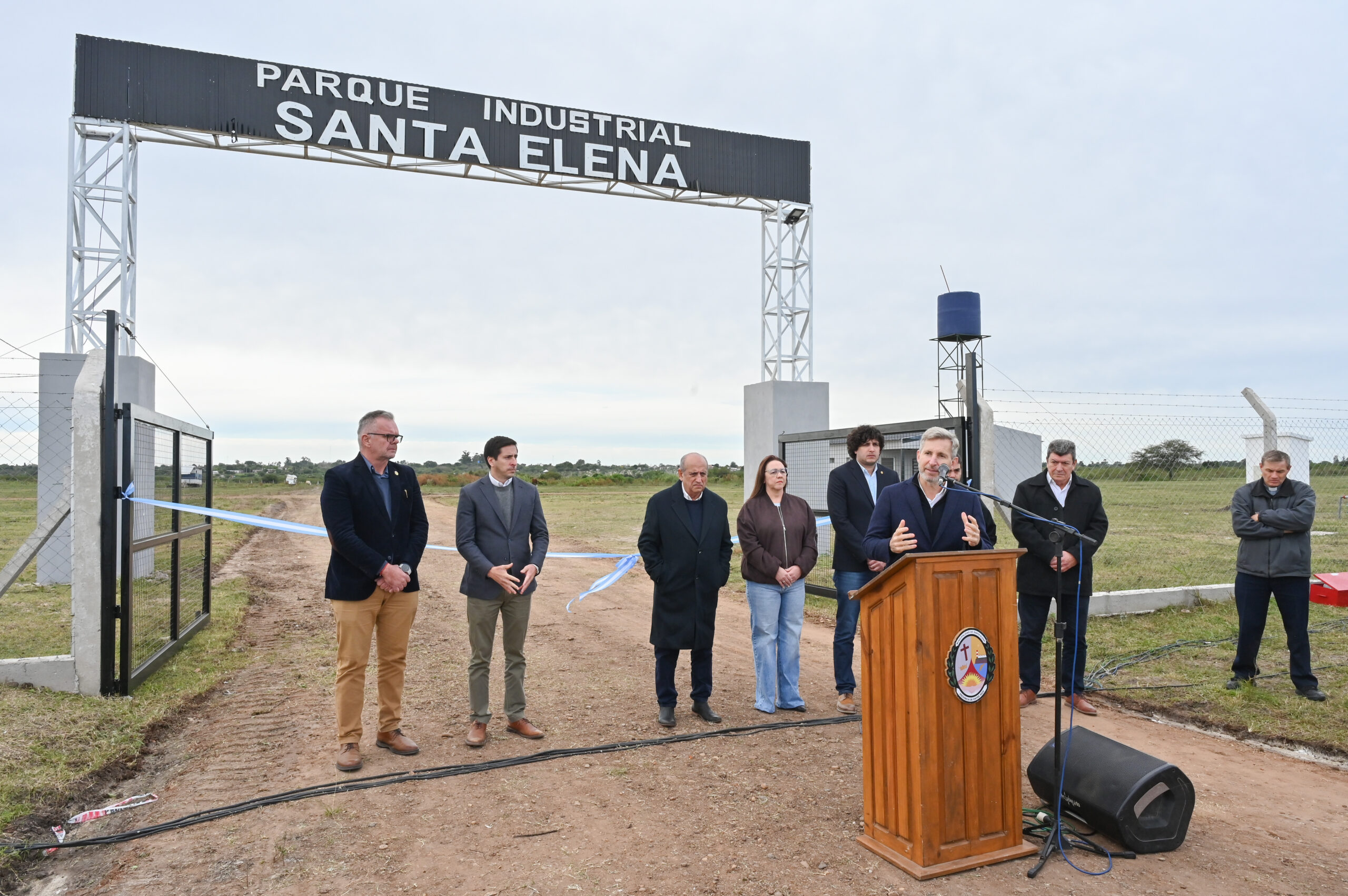Frigerio inauguró el Parque Industrial de Santa Elena junto al intendente Rossi