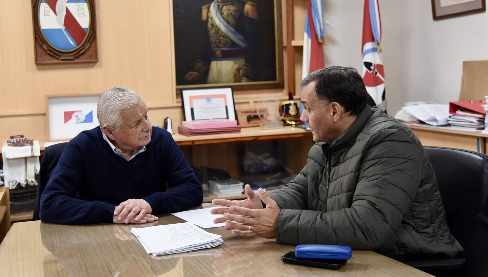Lauritto recibió al secretario general del Sindicato de Molineros por trabajadores de Granja Tres Arroyos