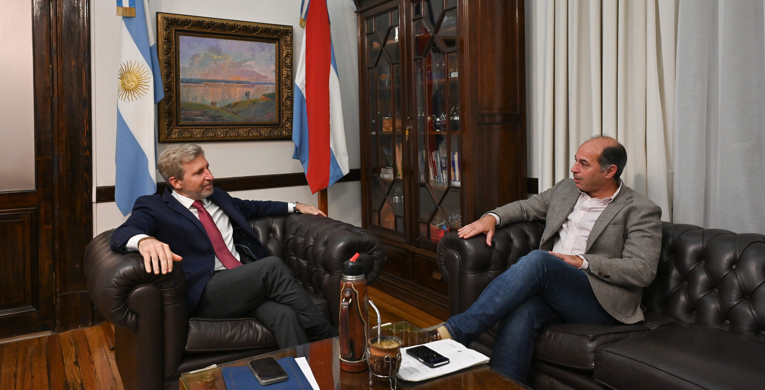 Frigerio y López analizaron la reforma previsional y el escenario político entrerriano